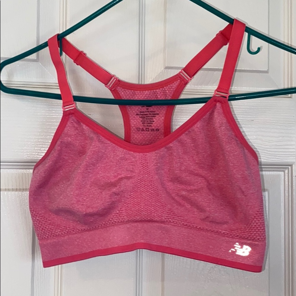 New Balance Bright Pink Razorback Sportsbra